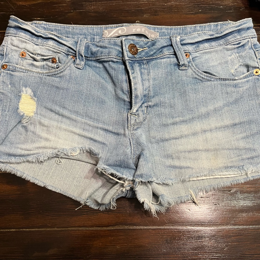 Refuge denim frayed edge short